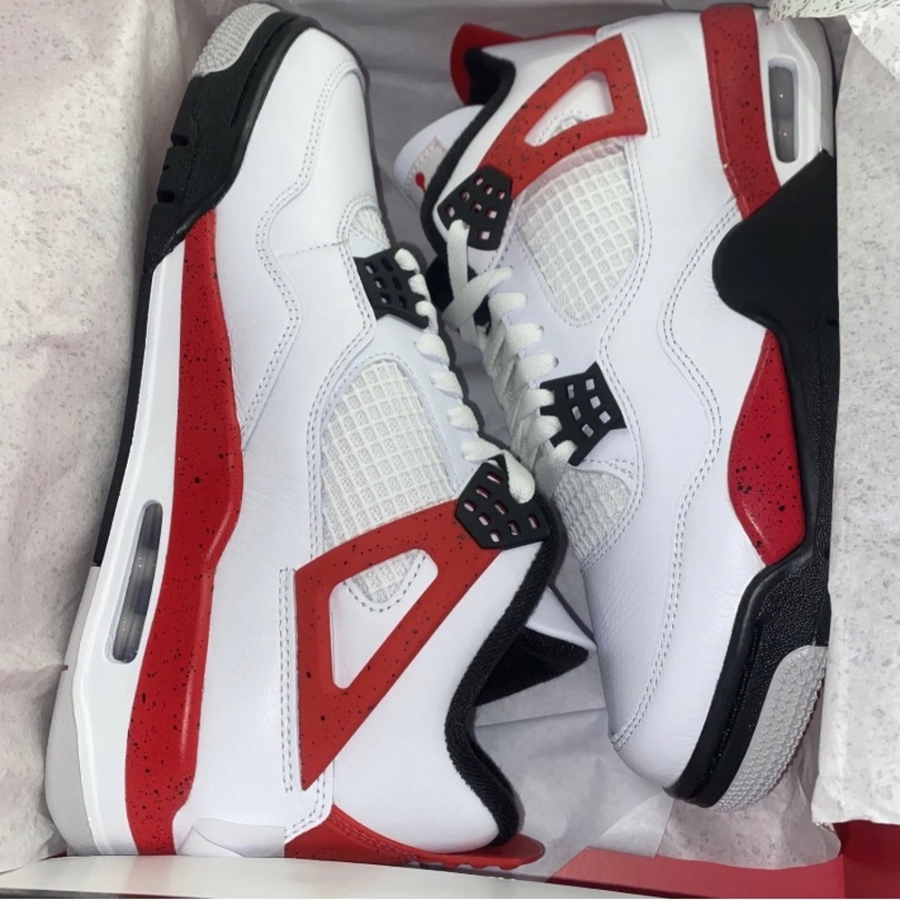 Size 8 red cement retro 4s